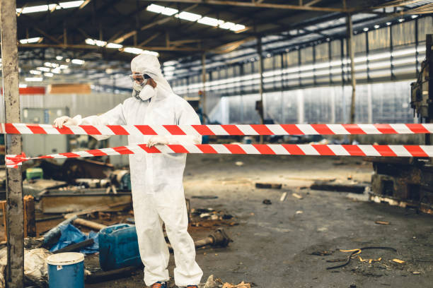 Professional Infectious Disease Decontamination technician working in Marina, CA